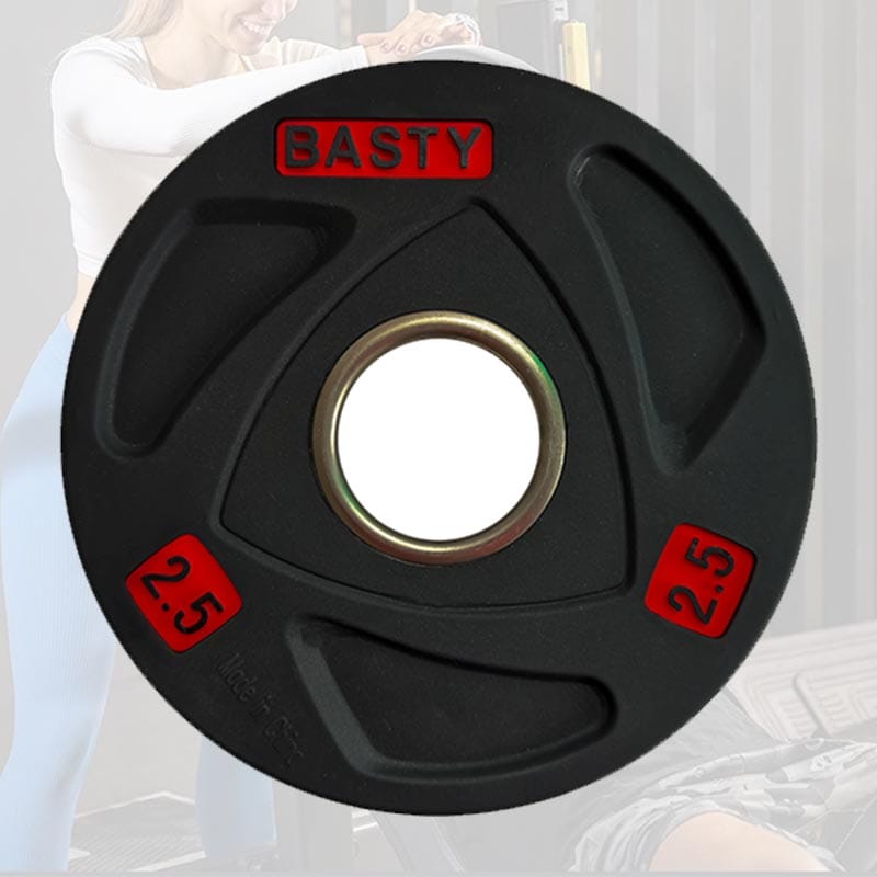 Black PU Barbell Plate