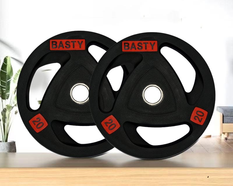 Black PU Barbell Plate