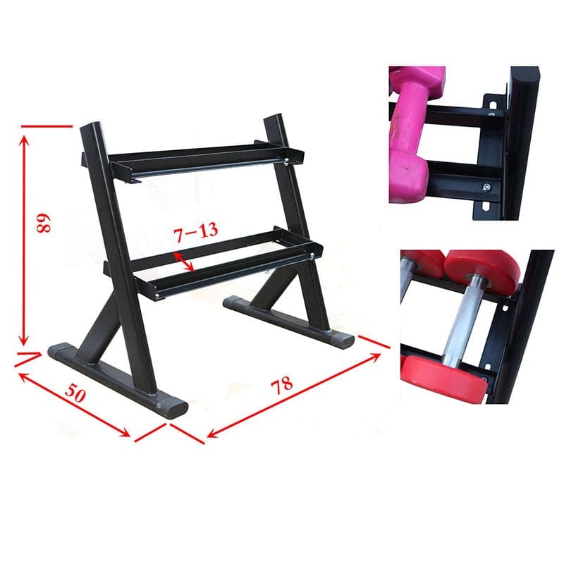 Two Tier Dumbbell Rack