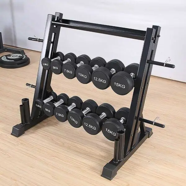 gym dumbbell rack